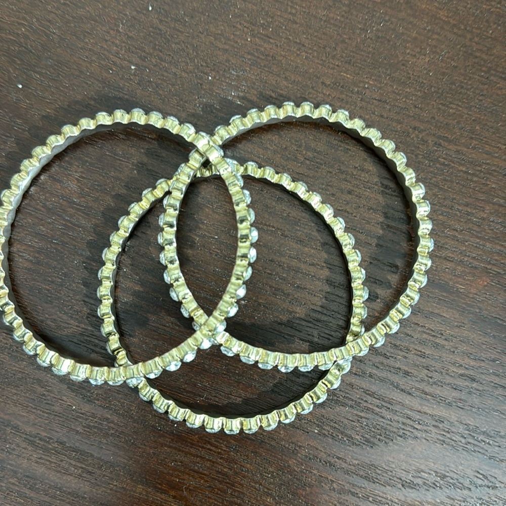 Set of three costume bangle bracelets